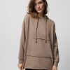 Kobieta OUTHORN Bluzy Oversize | Bluza Oversize Z Kapturem Damska - Brazowa