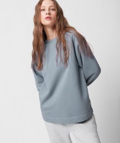 Kobieta OUTHORN | Bluza Oversize Bez Kaptura Damska - Niebieska