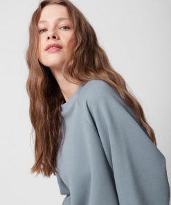 Kobieta OUTHORN | Bluza Oversize Bez Kaptura Damska - Niebieska