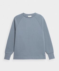 Kobieta OUTHORN | Bluza Oversize Bez Kaptura Damska - Niebieska