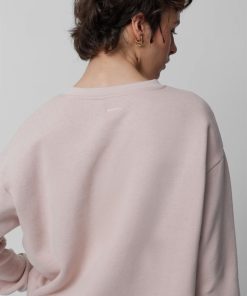 Kobieta OUTHORN Bluzy Oversize | Bluza Oversize Bez Kaptura Damska - Rozowa