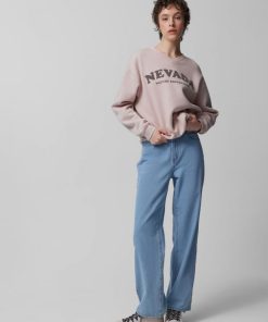 Kobieta OUTHORN Bluzy Oversize | Bluza Oversize Bez Kaptura Damska - Rozowa