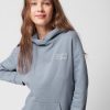 Kobieta OUTHORN Bluzy Oversize | Bluza Oversize Z Kapturem Damska - Niebieska