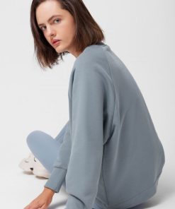 Kobieta OUTHORN | Bluza Oversize Bez Kaptura Damska - Niebieska