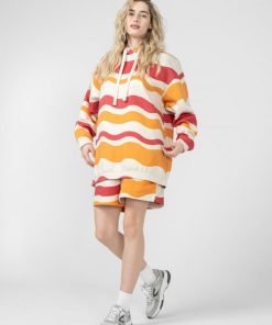 Kobieta OUTHORN | Bluza Oversize Z Kapturem Damska - Kolorowa