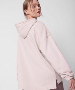 Kobieta OUTHORN Bluzy Z Kapturem | Bluza Oversize Z Kapturem Damska - Rozowa