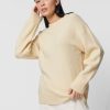 Kobieta OUTHORN | Sweter Oversize Damski - Kremowy