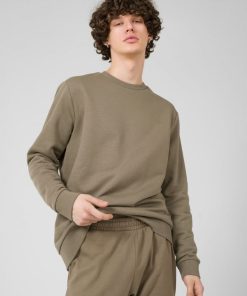 Mezczyzna OUTHORN | Bluza Nierozpinana Bez Kaptura Meska - Oliwkowa/Khaki