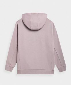 Kobieta OUTHORN Bluzy Oversize | Bluza Oversize Z Kapturem Damska - Fioletowa