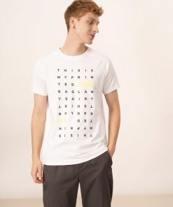 Mezczyzna OUTHORN Z Krotkim Rekawem | T-Shirt Z Nadrukiem Meski - Bialy