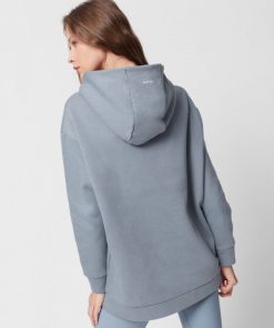 Kobieta OUTHORN Bluzy Z Kapturem | Bluza Oversize Z Kapturem Damska - Niebieska