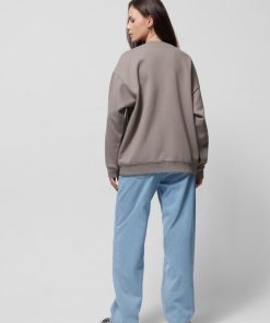 Kobieta OUTHORN | Bluza Oversize Bez Kaptura Damska - Brazowa