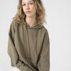 Kobieta OUTHORN Bluzy Z Kapturem | Bluza Oversize Z Kapturem Damska - Oliwkowa