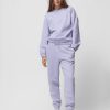 Kobieta OUTHORN Bluzy Z Kapturem | Bluza Oversize Bez Kaptura Damska - Fioletowa