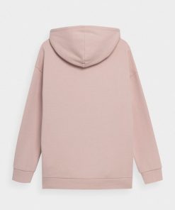 Kobieta OUTHORN Bluzy Z Kapturem | Bluza Oversize Z Kapturem Damska - Rozowa