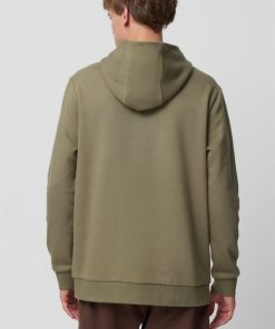 Mezczyzna OUTHORN Bluzy Z Kapturem | Bluza Nierozpinana Z Kapturem Meska - Khaki