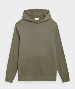 Mezczyzna OUTHORN | Bluza Nierozpinana Z Kapturem Meska - Khaki