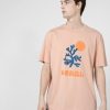 Kobieta OUTHORN Koszulki Oversize | T-Shirt Oversize Z Nadrukiem Meski - Bezowy