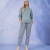 Kobieta OUTHORN Bluzy Bez Kaptura | Bluza Oversize Bez Kaptura Damska - Niebieska