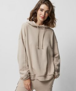 Kobieta OUTHORN Bluzy Z Kapturem | Bluza Oversize Z Kapturem Damska - Bezowa