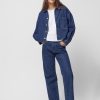 Kobieta OUTHORN Kurtki Casual | Koszula Oversize Jeansowa Damska - Granatowa