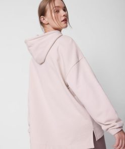 Kobieta OUTHORN Bluzy Oversize | Bluza Oversize Z Kapturem Damska - Rozowa