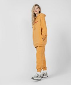 Kobieta OUTHORN Bluzy Z Kapturem | Bluza Oversize Z Kapturem Damska - Zolta