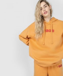 Kobieta OUTHORN Bluzy Z Kapturem | Bluza Oversize Z Kapturem Damska - Zolta