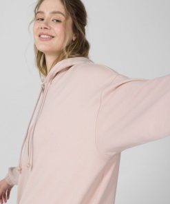 Kobieta OUTHORN Bluzy Z Kapturem | Bluza Oversize Z Kapturem Damska - Rozowy