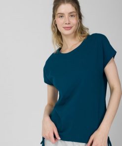 Kobieta OUTHORN Koszulki Oversize | T-Shirt Oversize Damski - Zielony