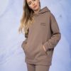 Kobieta OUTHORN Bluzy Oversize | Bluza Oversize Z Kapturem Damska - Brazowa