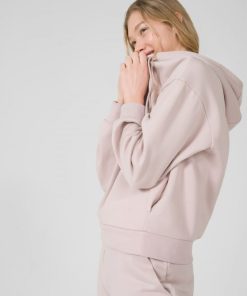 Kobieta OUTHORN Bluzy Z Kapturem | Bluza Oversize Z Kapturem Damska - Rozowa