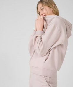 Kobieta OUTHORN Bluzy Oversize | Bluza Oversize Z Kapturem Damska - Rozowa