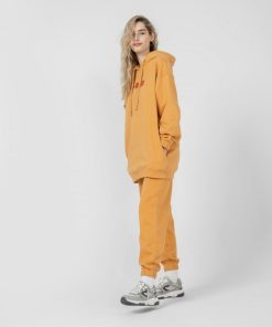 Kobieta OUTHORN Bluzy Oversize | Bluza Oversize Z Kapturem Damska - Zolta