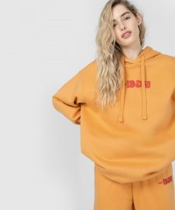 Kobieta OUTHORN Bluzy Oversize | Bluza Oversize Z Kapturem Damska - Zolta