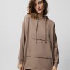 Kobieta OUTHORN Bluzy Z Kapturem | Bluza Oversize Z Kapturem Damska - Brazowa