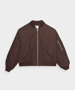 Kobieta OUTHORN Kurtki Casual | Kurtka Przejsciowa Bomber Damska - Brazowa