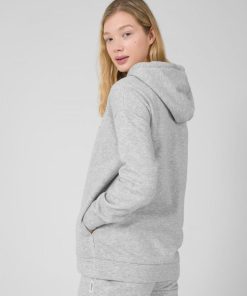 Kobieta OUTHORN Bluzy Oversize | Bluza Oversize Z Kapturem Damska - Szara