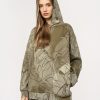 Kobieta OUTHORN Bluzy Z Kapturem | Bluza Oversize Z Kapturem Damska - Oliwkowa/Khaki