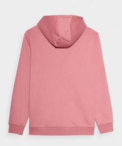 Mezczyzna OUTHORN Bluzy Z Kapturem | Bluza Oversize Z Kapturem Meska - Rozowa