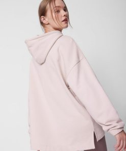 Kobieta OUTHORN | Bluza Oversize Z Kapturem Damska - Rozowa