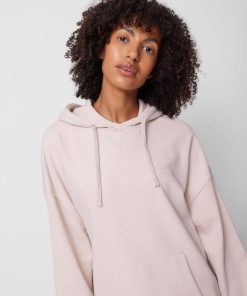 Kobieta OUTHORN Bluzy Oversize | Bluza Oversize Z Kapturem Damska - Rozowa