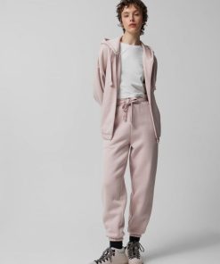 Kobieta OUTHORN Bluzy Oversize | Bluza Oversize Z Kapturem Damska - Rozowa